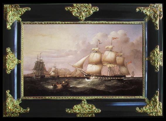framed  Samuel Walters The Indiaman Euphrate off Capetown, Ta119